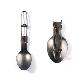 full image Titanium Camping Folding Spoon Outdoor Cookware Backpacking Hiking Picnic Trekking Solo Camping Grad