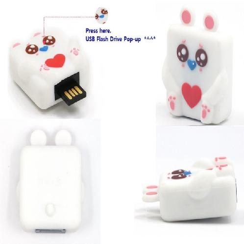 Spirit Bear Pop-up USB Flash Drive | Pop-up USB Flash Drive, Cartoon USB Flash Drive, Christmas Gifts, USB Keychain, Data Storage Device