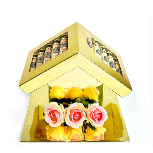 Gold Money House | Gift, 	Event, Craft, money box