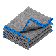 full image Korea-Made 16in X 16in Microfiber Carbon Car Wash Towel for Cleaning and Polishing 380GSM